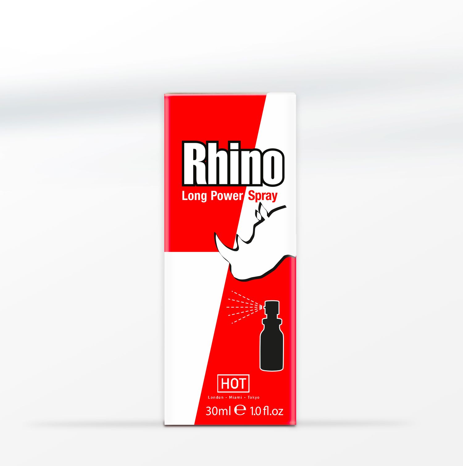 The Rhino Long Power Spray carton
